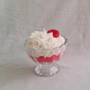 Red & Green Trifle Dessert Candle