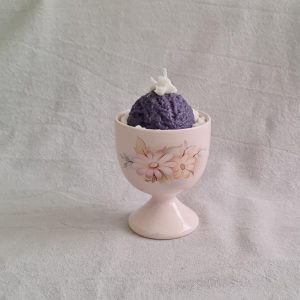 Purple Ice Cream Dessert Candle